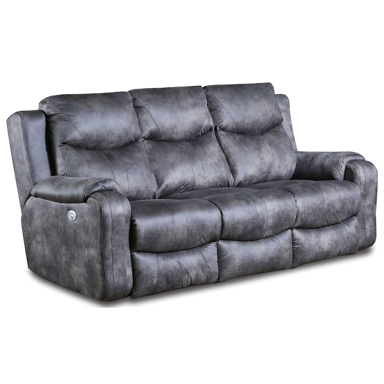 Southern Motion Marvel Double Reclining Sofa with Power Headrests