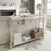 Accentrics Home Accents Three Drawer White Entryway Console