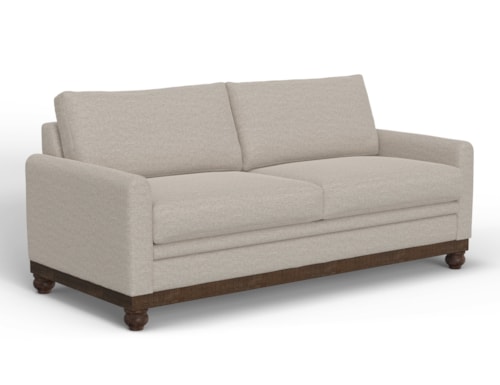 Contemporary Sofa with Detachable Back Cushion