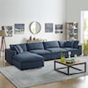 Modway Commix 5 Piece Sectional Sofa Set