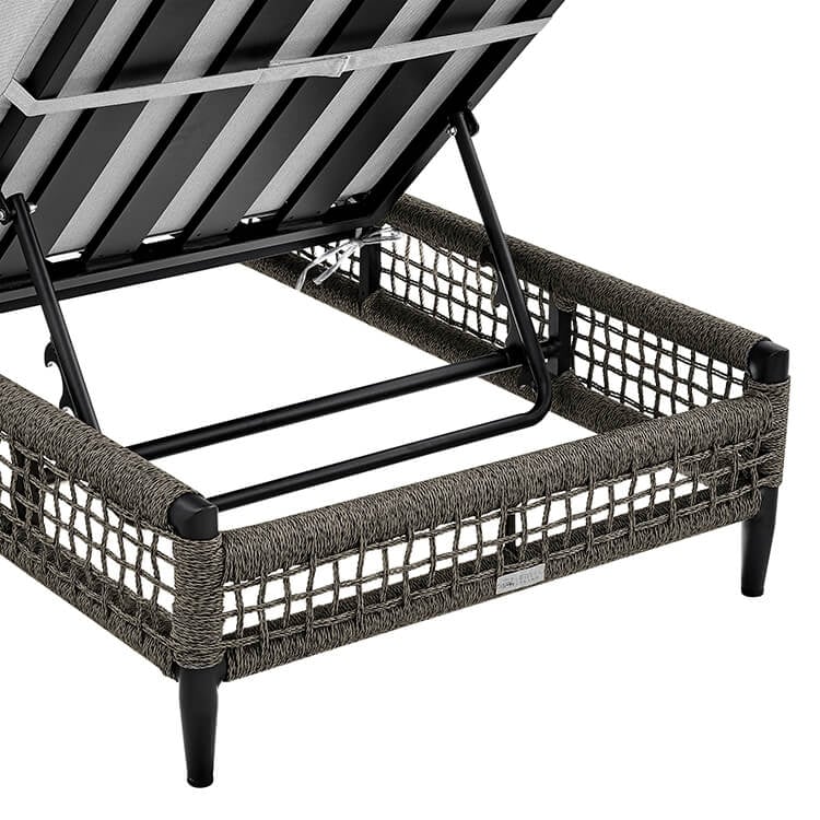 Armen Living Alegria Outdoor Chaise Lounge