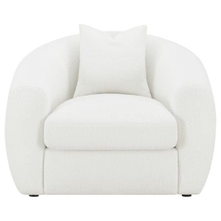 Isabella Faux Sheepskin Accent Chair