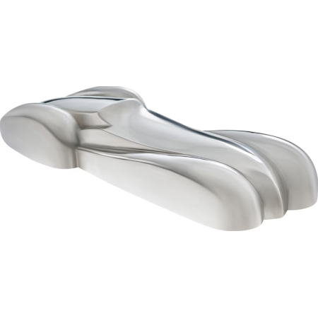 Nickel Plated Racecar Figurine