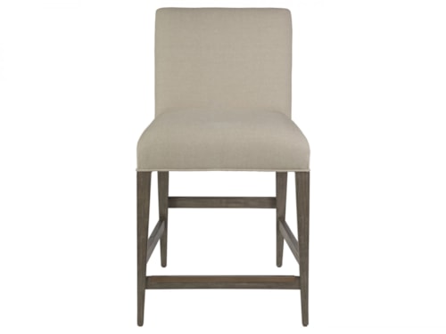 Madox Upholstered Low Back Counter Stool