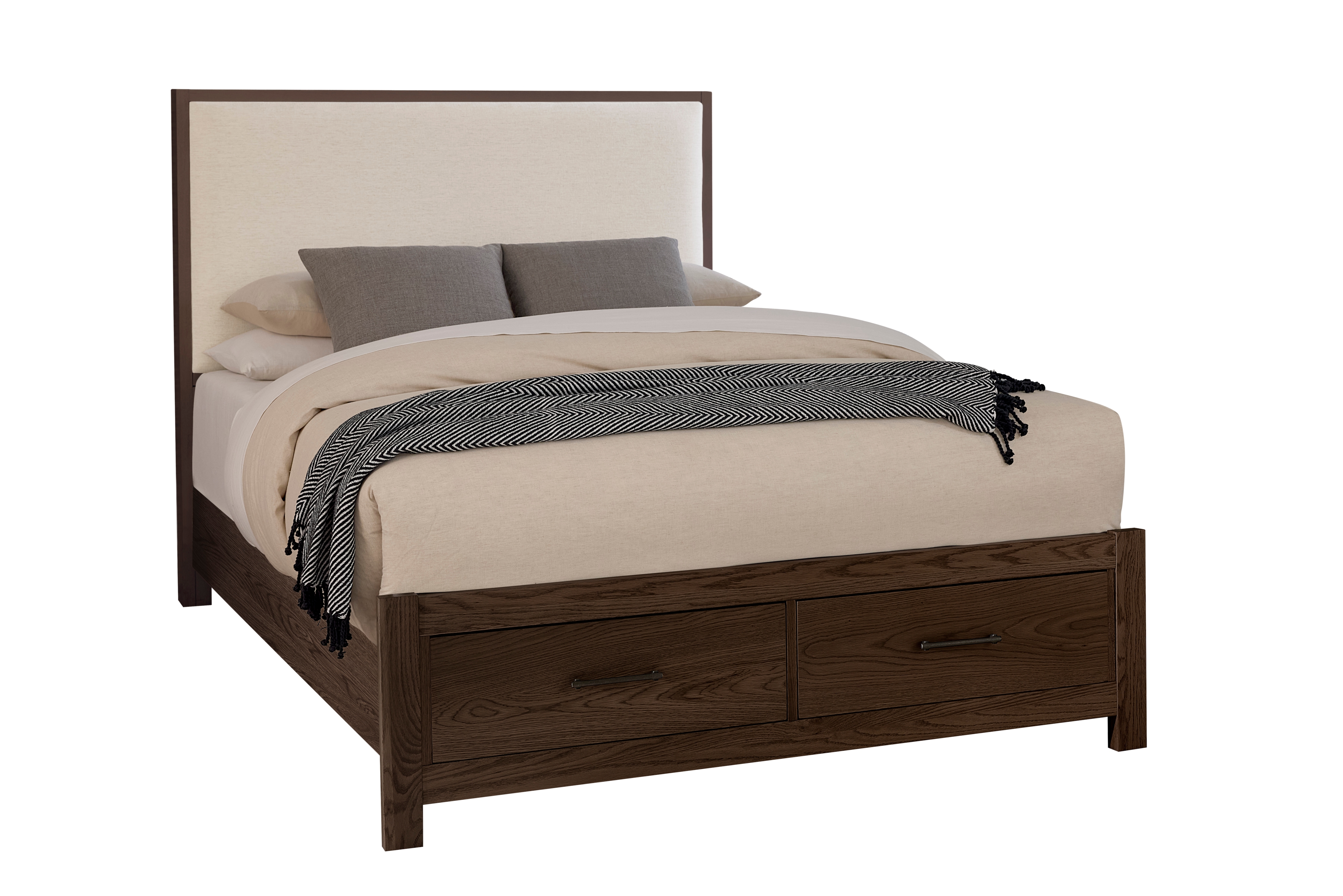 Queen Upholstered Storage Bed