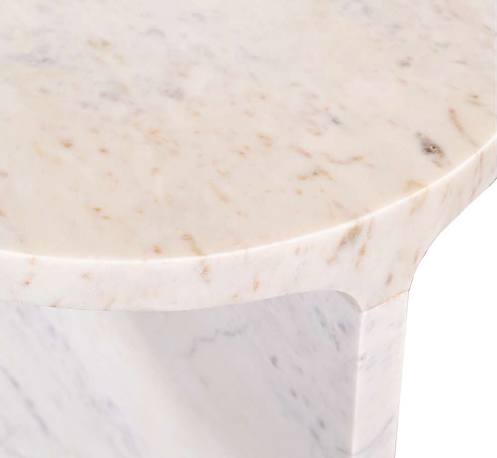 Emmett White Accent Table