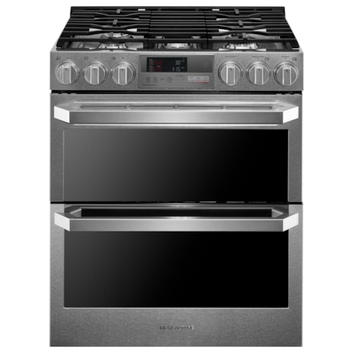 Lg Signature 7.3 Cu. Ft. Smart Wi-Fi Enabled Dual Fuel Double Oven Range With Probake Convection®