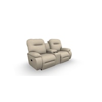 Casual Power Rocking Reclining Loveseat w/ Cupholder Console & USB Ports