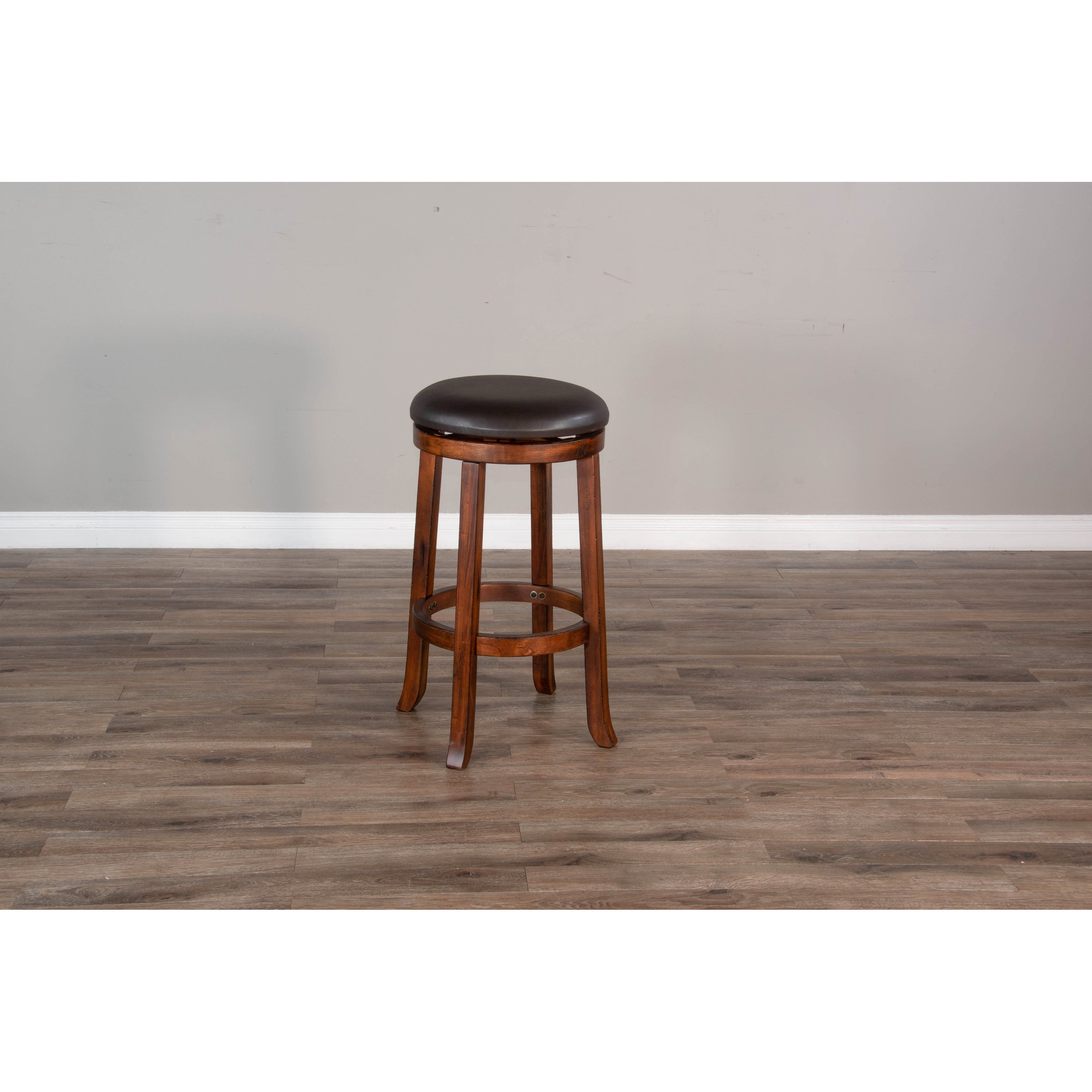 24"H Swivel Stool, Cushion Seat