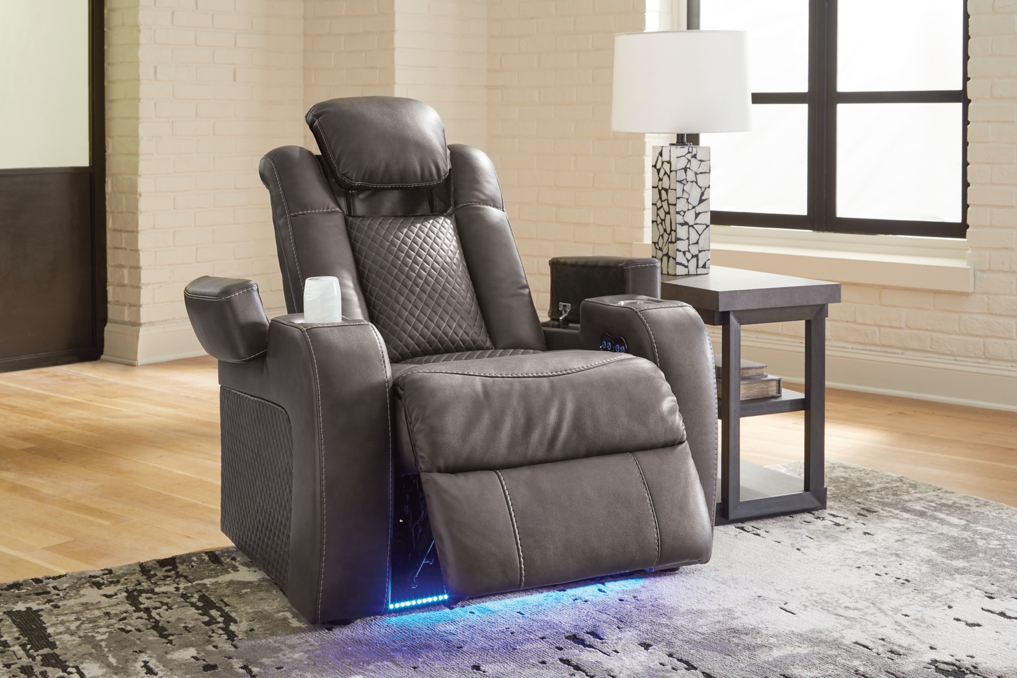 Signature Design by Ashley Fyne-Dyme Power Reclining Sofa And Power Recliner