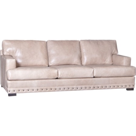 Leather Track Arm Sofa