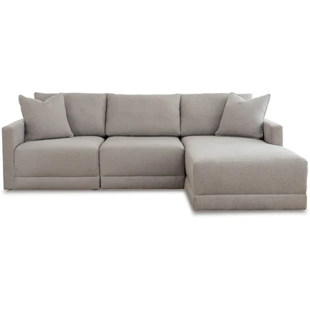3-Piece Sectional with Chaise