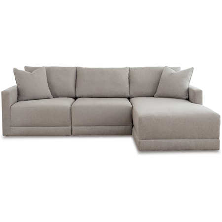 3-Piece Sectional with Chaise