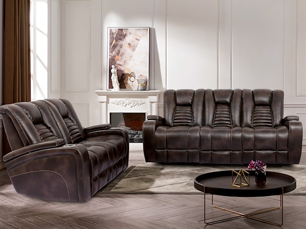 Dual Power Sofa + Loveseat