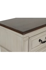 New Classic Anastasia Farmhouse 2-Drawer Nightstand