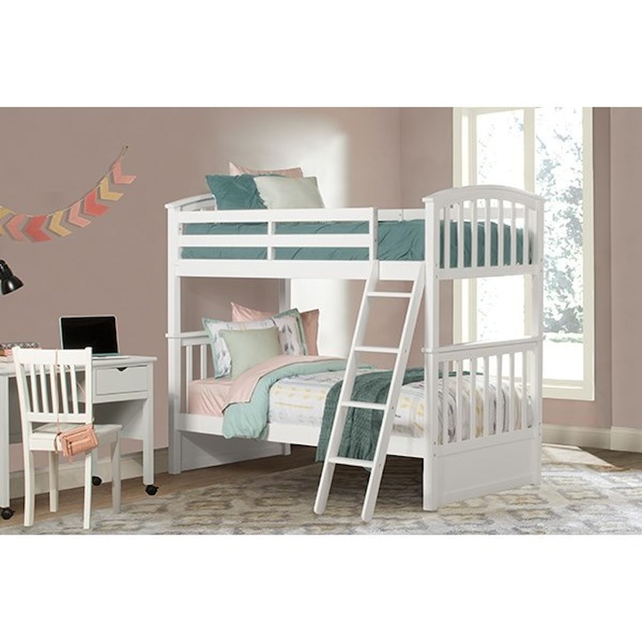 NE Kids Schoolhouse 4.0 Twin Over Twin Bunk Bed