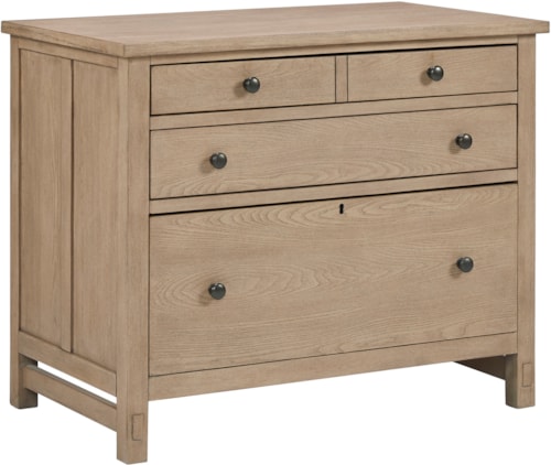 Transitional Workstation Combo File with Drop Front Keyboard Drawer