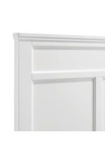 New Classic Andover Transitional Twin Panel Bed with Decorative Molding