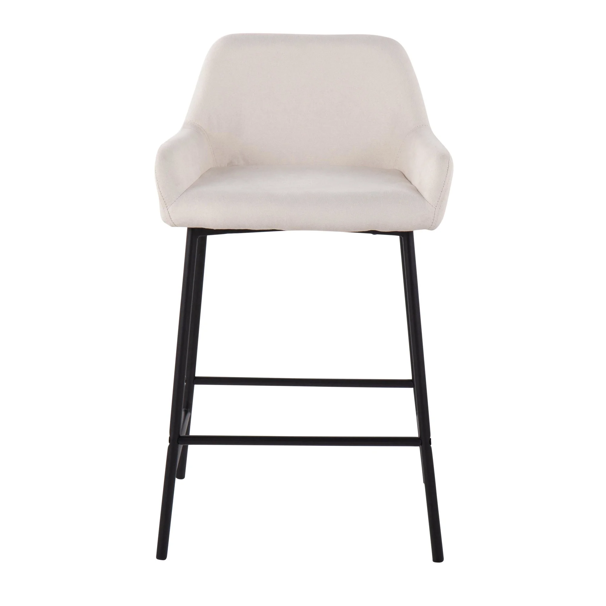 LumiSource Daniella DANIELLA2PCCNTRCREAM Counter Stool HomeWorld