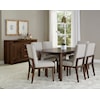 Vaughan Bassett Crafted Cherry - Dark Upholstered Side Dining Chair