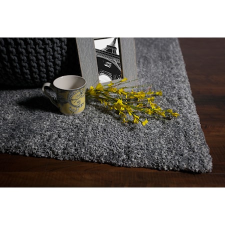 5&apos; X 7&apos; Grey Heather Shag Area Rug