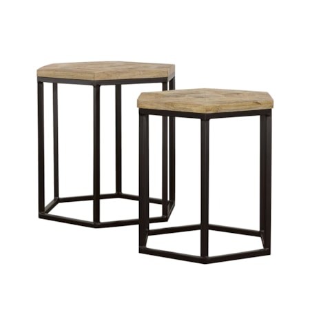 Adger 2-piece Hexagonal Nesting Tables and