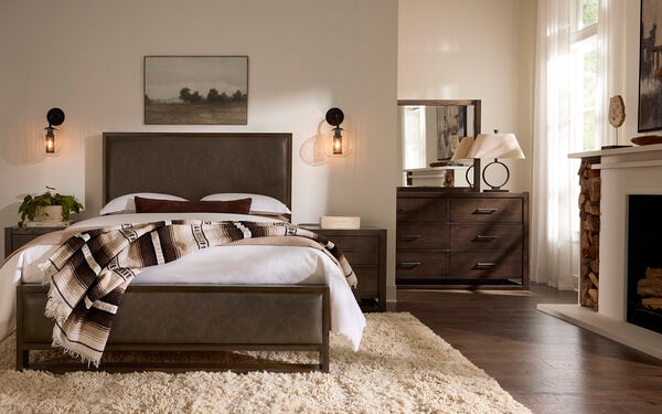 Vaughan-Bassett Lodge & Loft 6-Drawer Dresser with Mirror