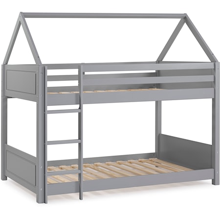 A-Frame Twin Over Twin Bunk Bed 