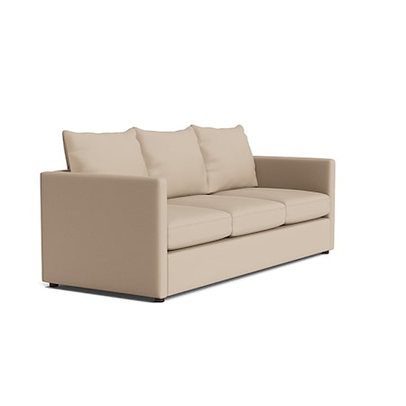 Outdoor Upholstered Thin Track Arm Sofa