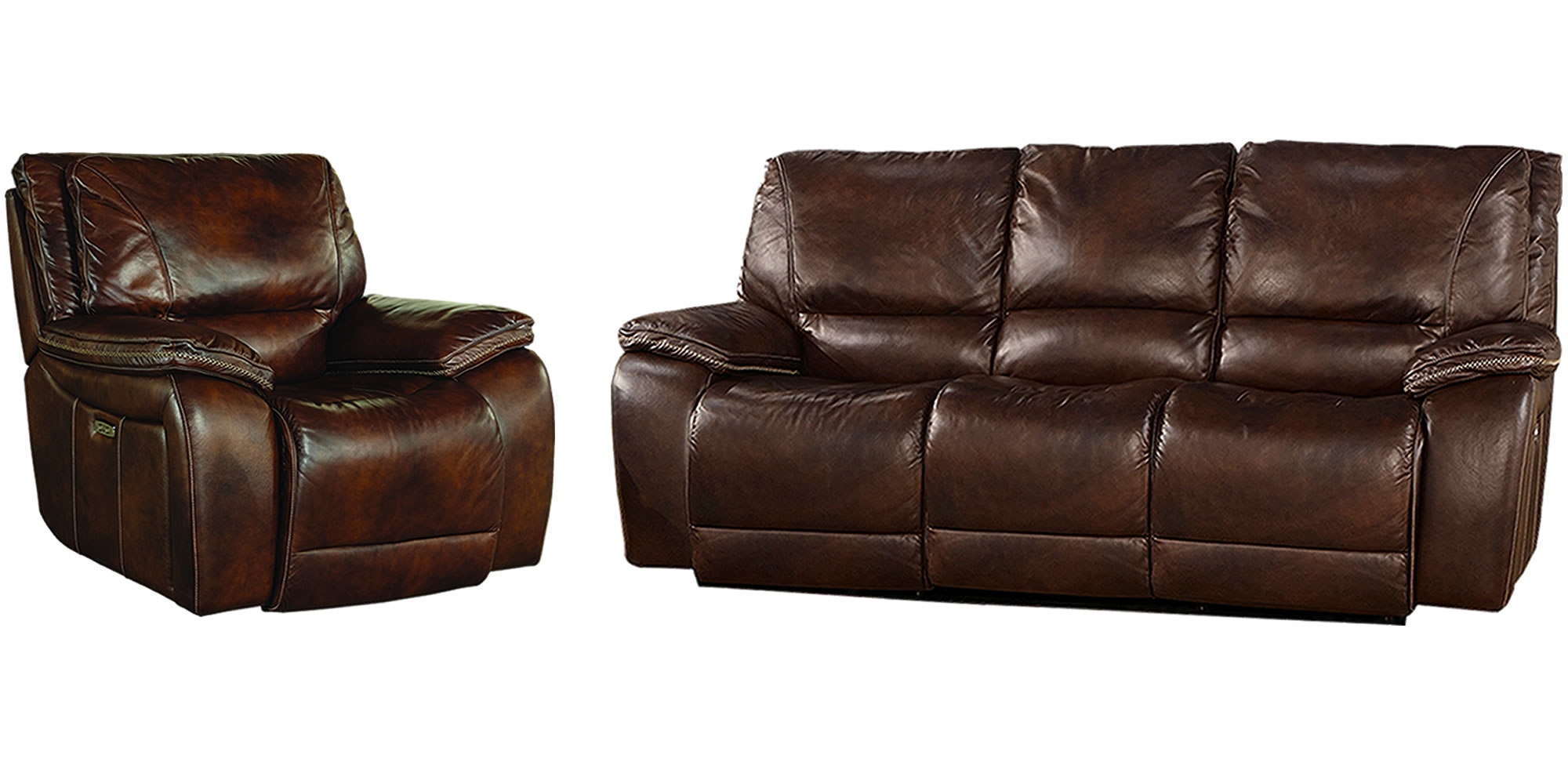 Power Reclining Sofa and Recliner Set