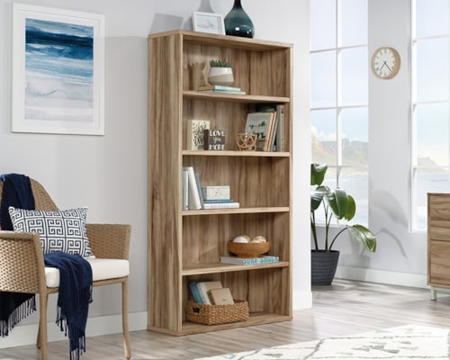 Cottage Five-Shelf Bookcase with Adjustable Shelving