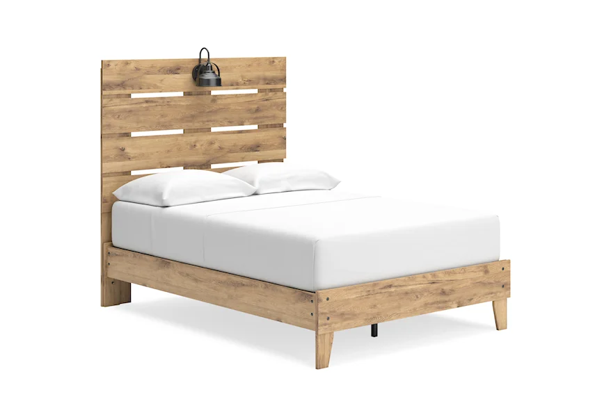 Larstin Casual Panel Full Platform Bed by Signature Design by Ashley Furniture at Sam's Appliance & Furniture