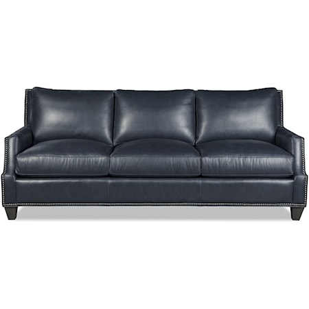 Transitional Sofa with Track Armrests & Nail-Head Trim