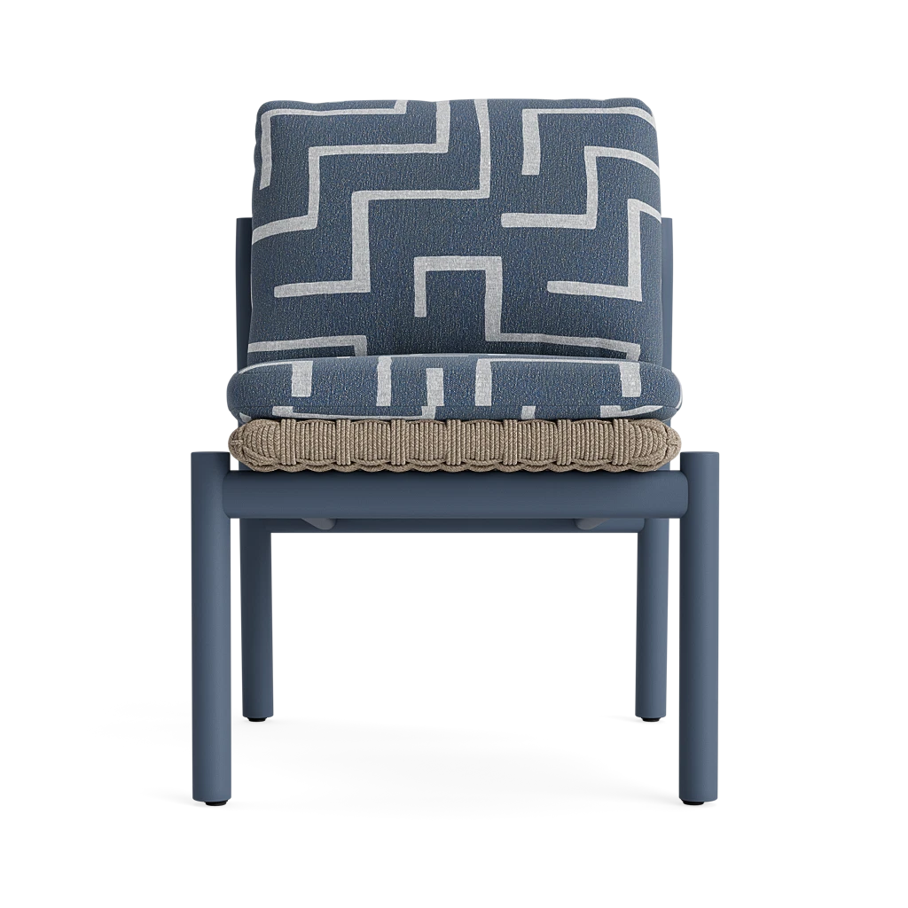 Modern Cushioned Woven Dining Side Chair