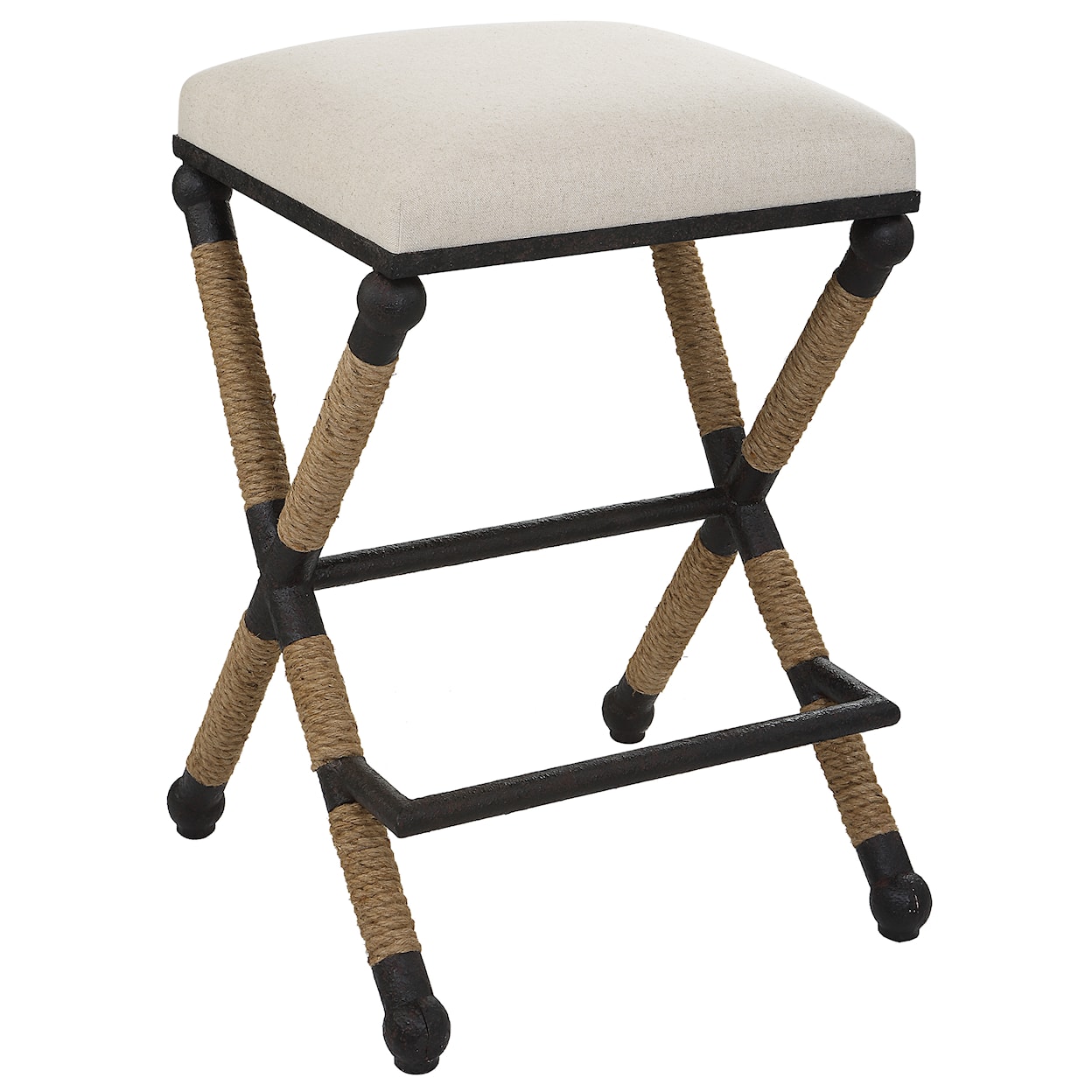 Uttermost Firth Firth Rustic Oatmeal Counter Stool