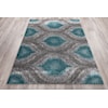 Dalyn Modern Greys Teal 3'3"X5'3" Rug