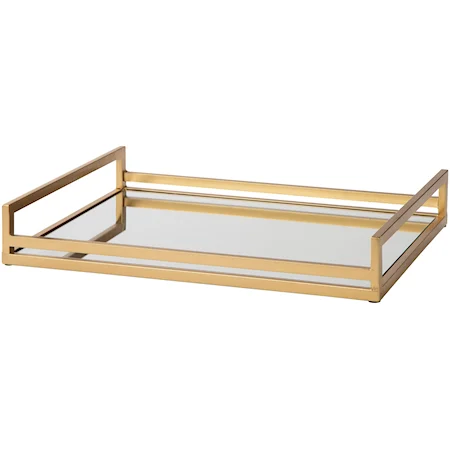 Derex Gold Finish Tray