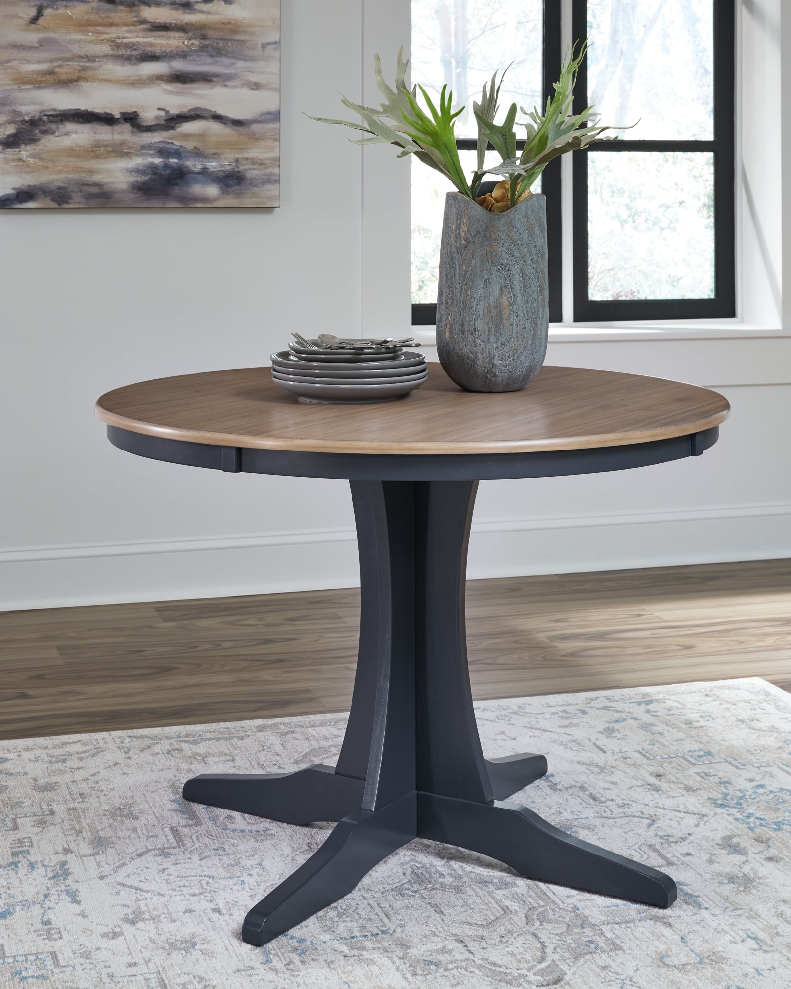 Signature Design by Ashley Landocken Round Dining Room Table