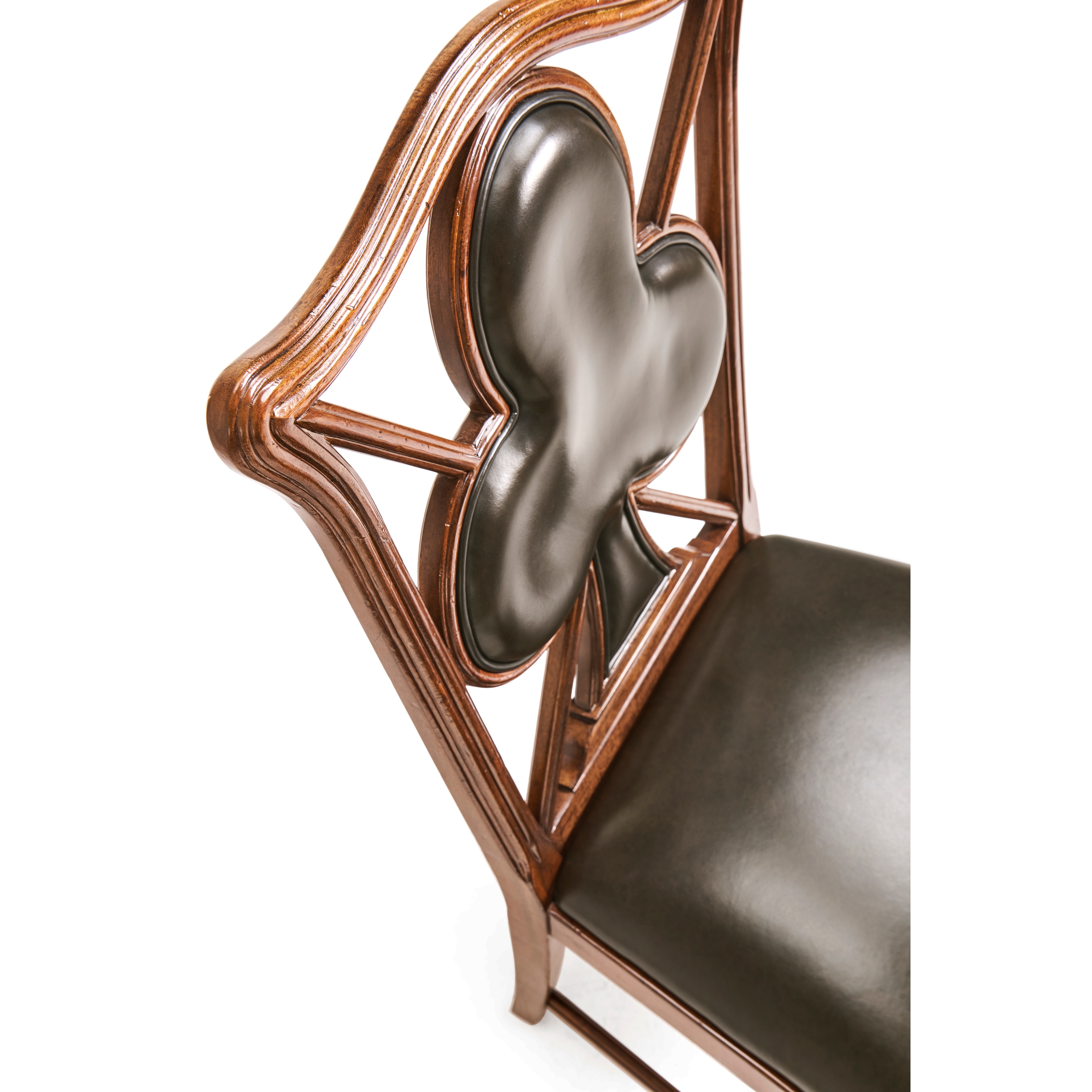 Jonathan Charles JC Traditional Playing Card "Club" Side Chair