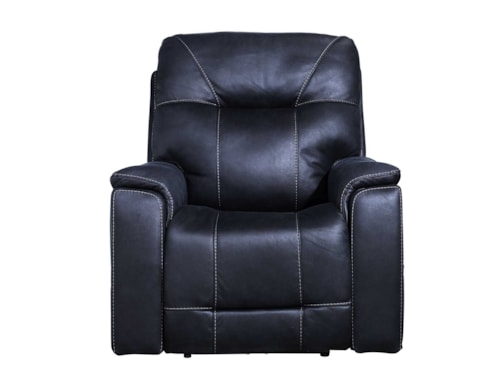 Triple-Power Media Recliner with Hidden Lighted Cupholders
