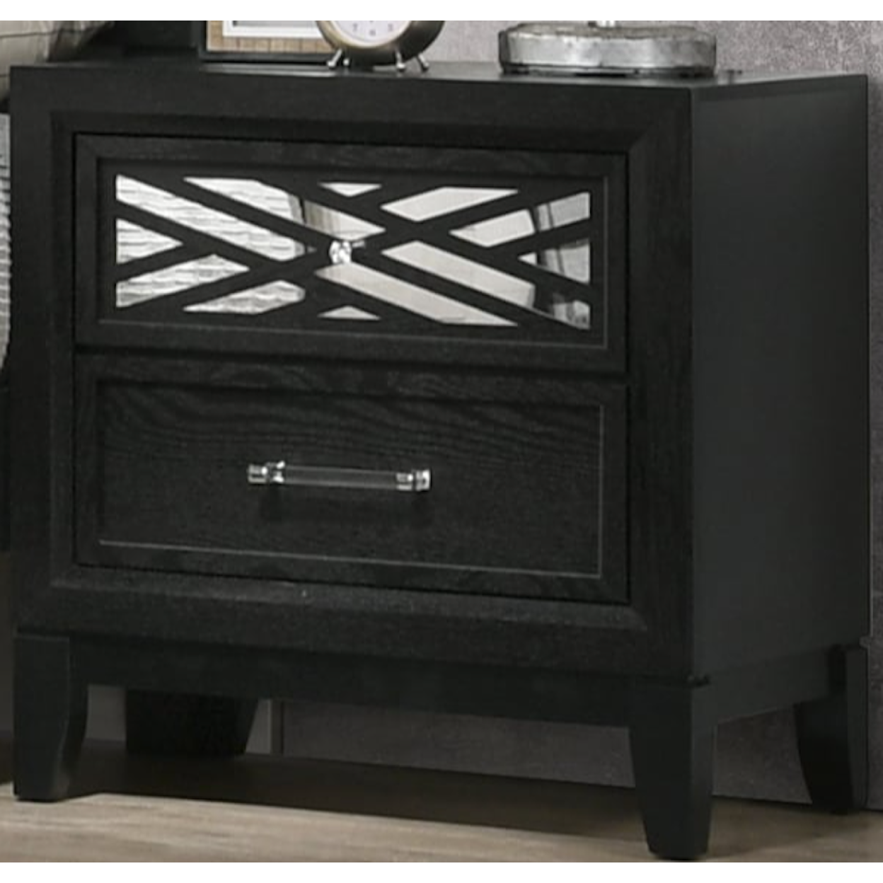 New Classic Furniture Obsidian Obsidian Nightstand-Black