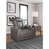 Signature Design by Ashley Hyllmont Power Recliner w/ Adj Headrest