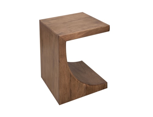 Contemporary Chairside Table with Center Cutout