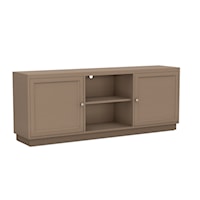 Transitional Customizable Low Profile TV Console