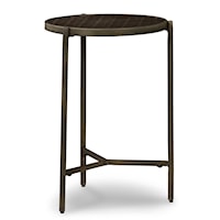 Contemporary 16" End Table with Honeycomb Top