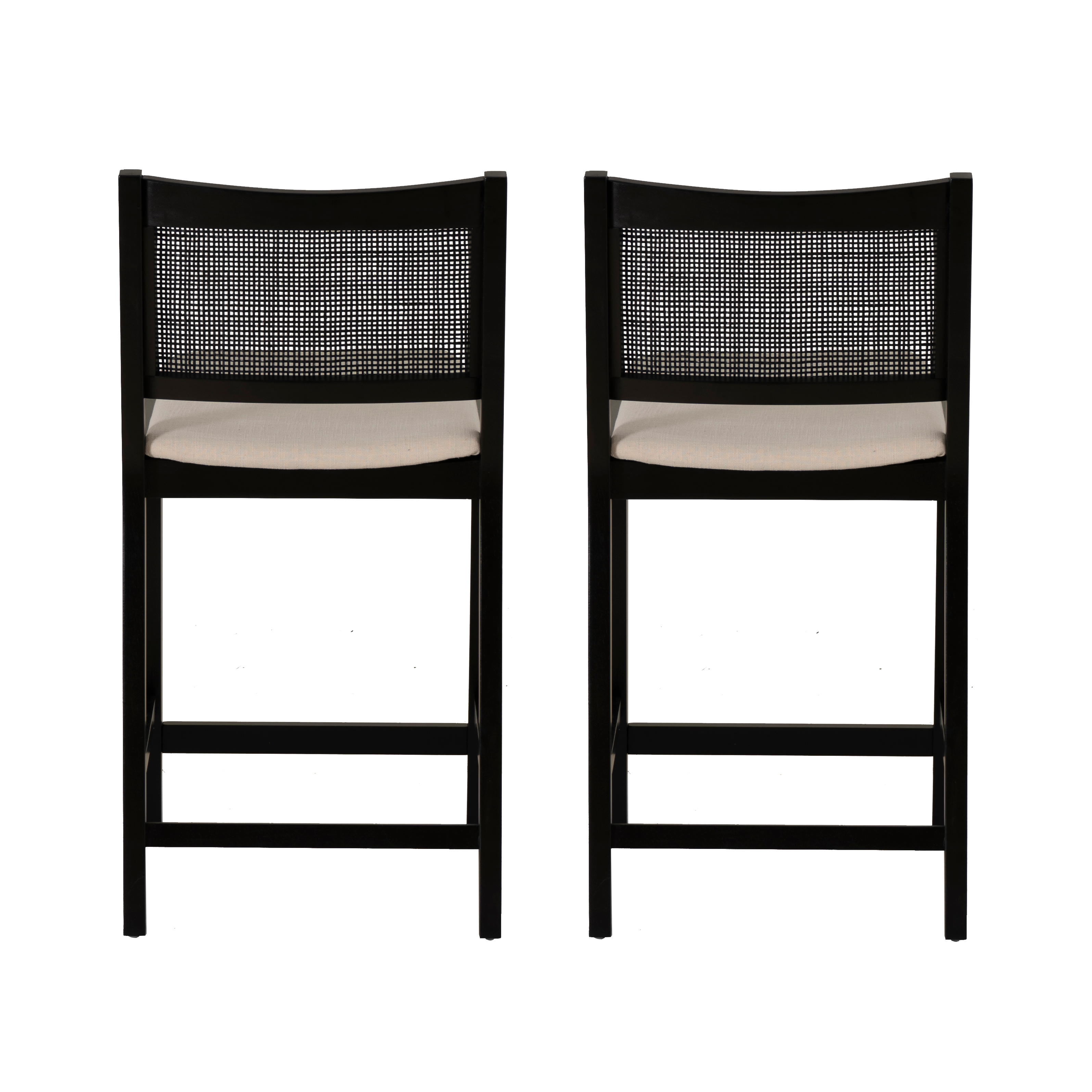 Powell Bauer Cane Counter Stool - Thumbnail 5
