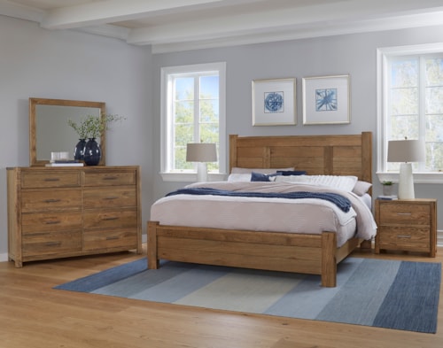 Transitional 4-Piece Queen Bedroom Set