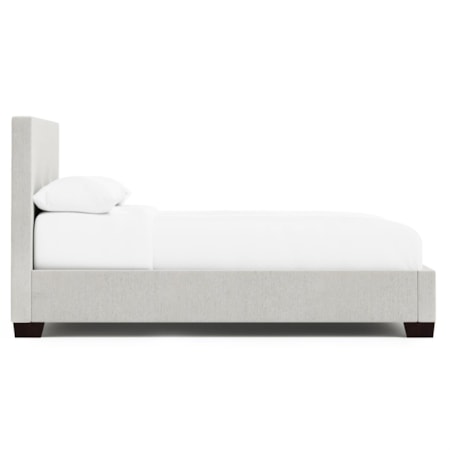 King Upholstered Panel Bed