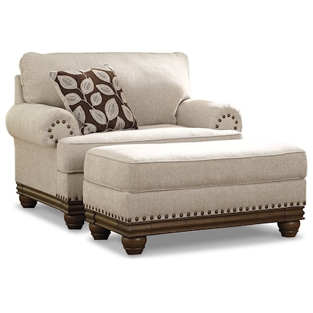 Sofa, Chair, And Ottoman