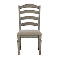 Traditional Dining Chair with Upholstered Cushion